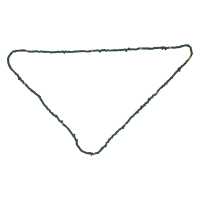 Modeschmuck Keramik Kette in Malachit Grüntönen und vergoldeten Kugeln